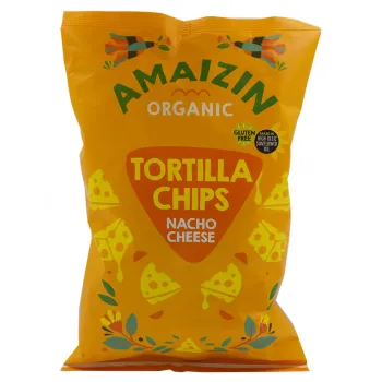 Βιολογικά Nachos με Τυρί Χωρίς Γλουτένη Amaizin 150gr