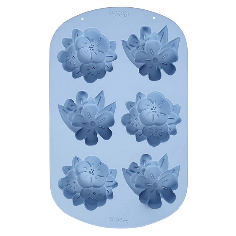 Φόρμα Σιλικόνης Λουλούδια 6 Θέσεων 7,5x7x2,8εκ.