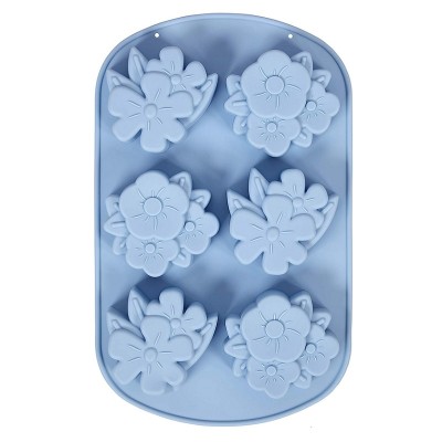 Φόρμα Σιλικόνης Λουλούδια 6 Θέσεων 7,5x7x2,8εκ.