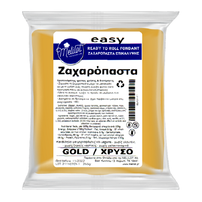 Πάστα ζάχαρης Χρυσό 1kg Melilot Easy