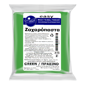 Πάστα ζάχαρης Πράσινη 250gr. Melilot Easy