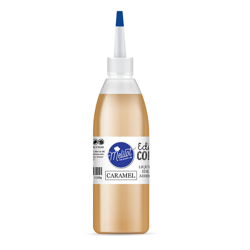 Υγρό Χρώμα Ζαχαροπλαστικής Και Αερογράφου Melilot Καραμέλα 130gr