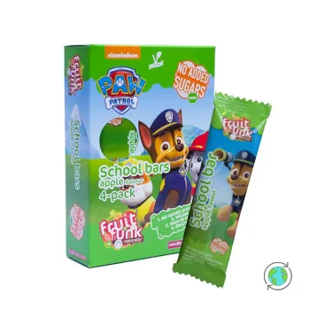 Παιδική Πολυσυσκευασία Paw Patrol School Bars με γεύση Μήλο - FruitFunk - 4x20γρ