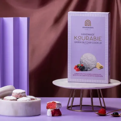 Κουραμπιέδες με Φρούτα του Δάσους & Λευκή Σοκολάτα Kourabie Ioakimidis 200gr